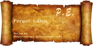 Pergel Edina névjegykártya